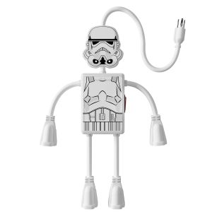 Multicontactos de 4 salidas flexibles con figura de Star Wars™ modelo Trooper
